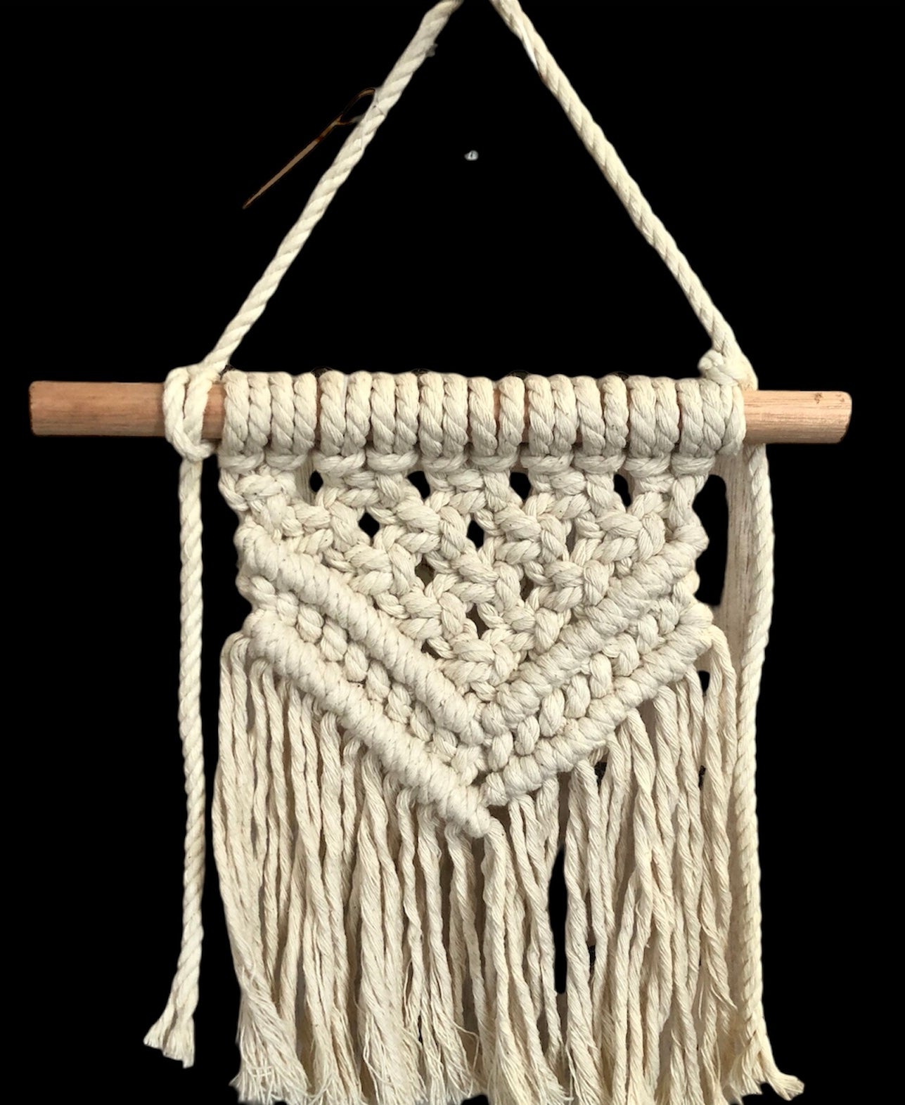 Small macrame wall hanging