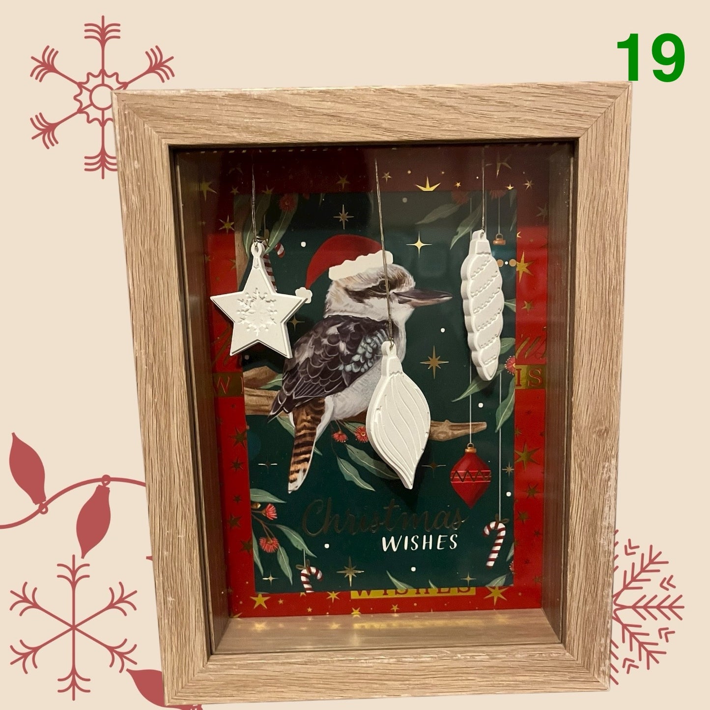 Christmas ornament shadowbox