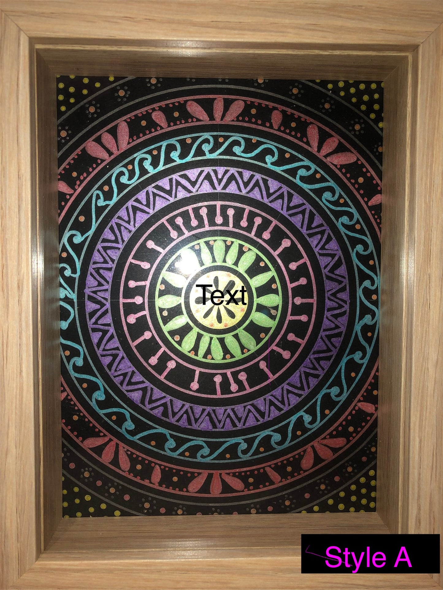 Hand painted Mandala frames
