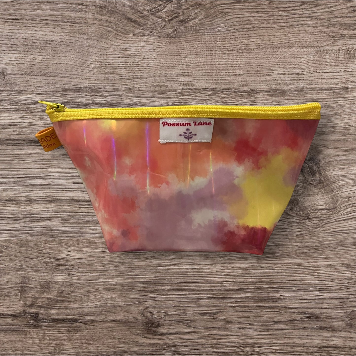 Multicolour Zippered Cosmetic Pouch