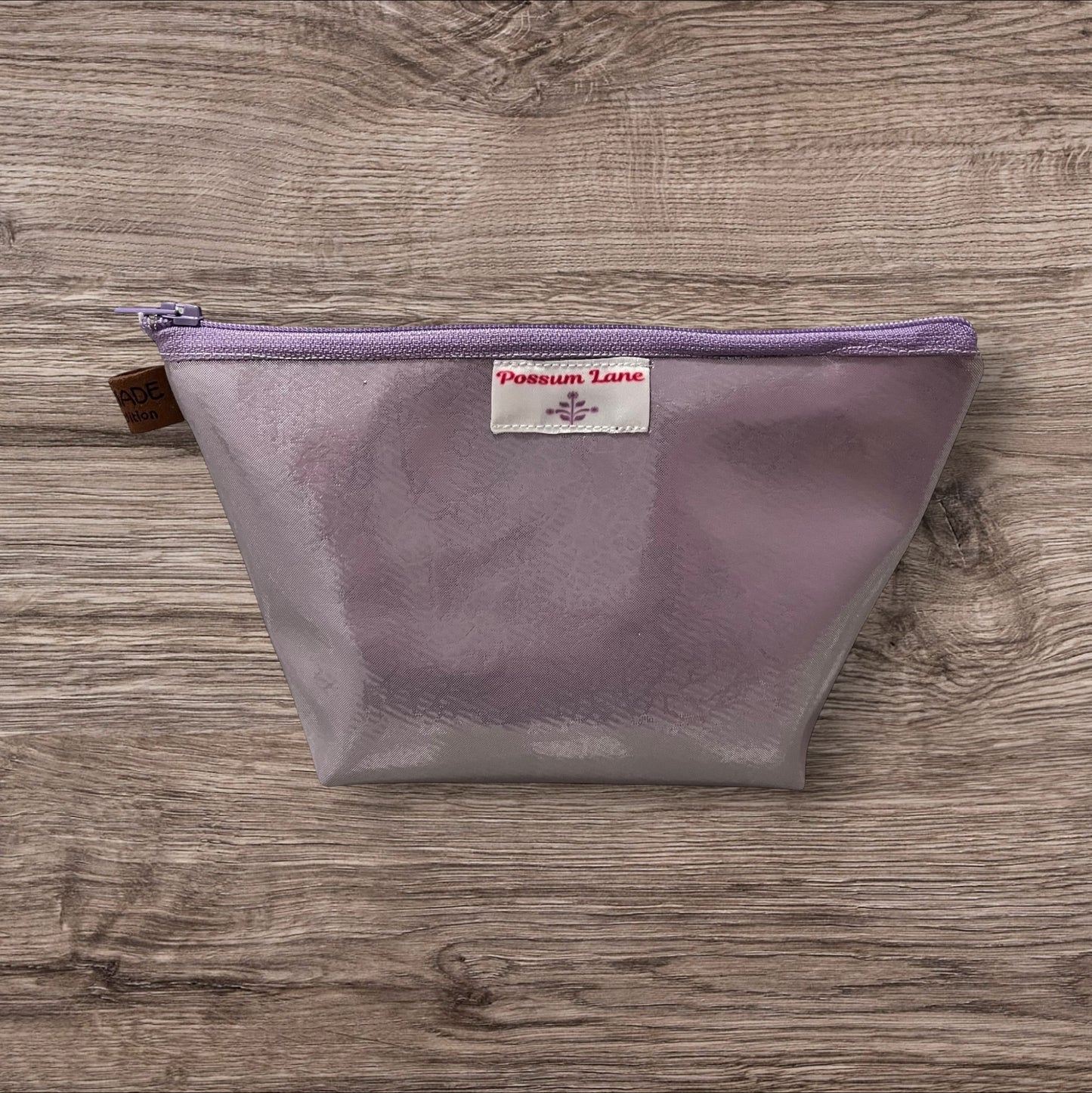 Purple Shine Zippered Cosmetic Pouch
