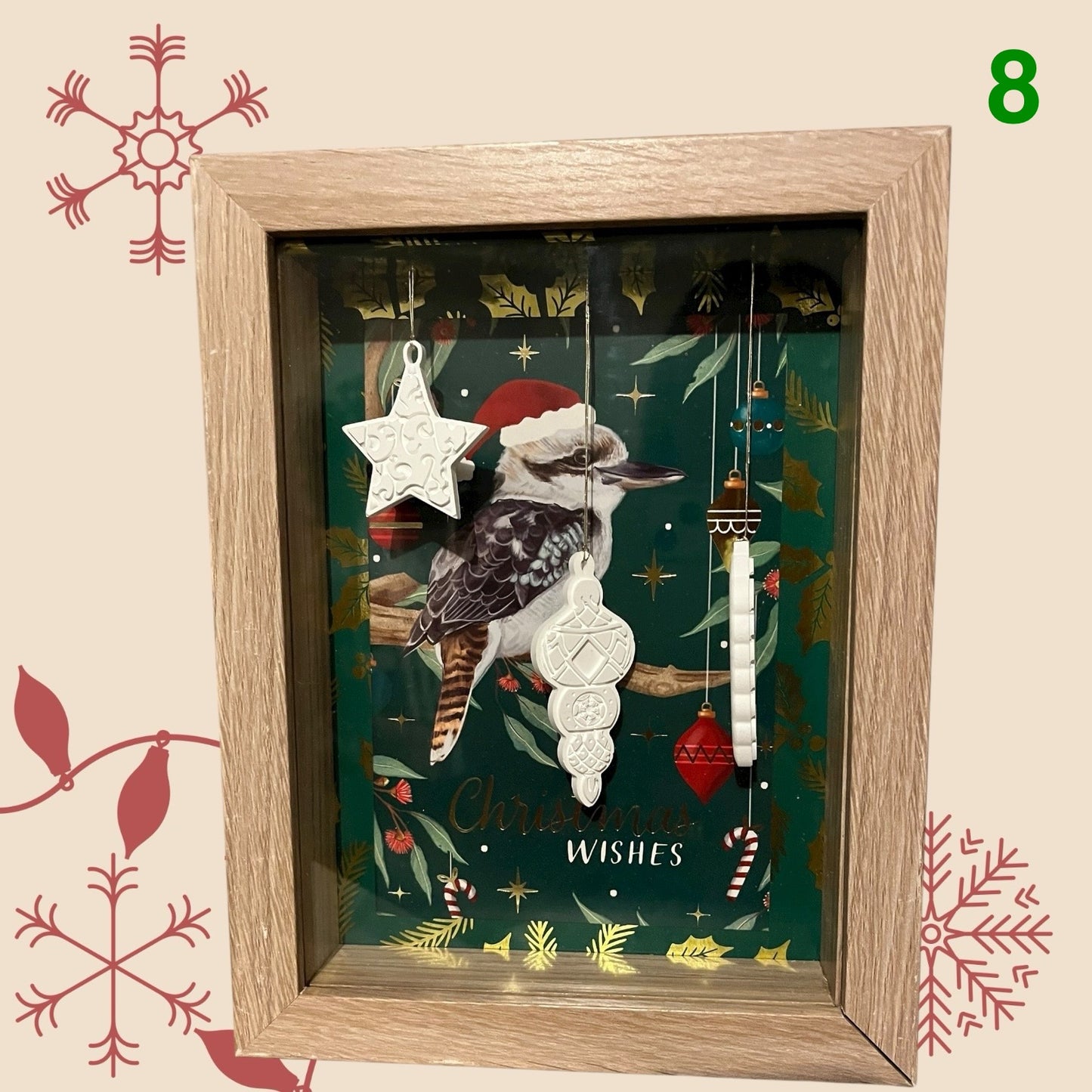 Christmas ornament shadowbox