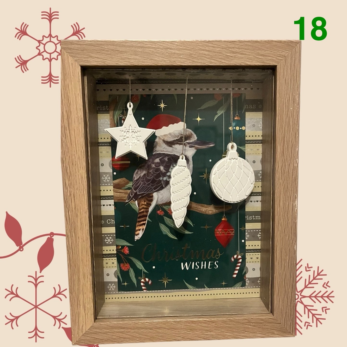Christmas ornament shadowbox