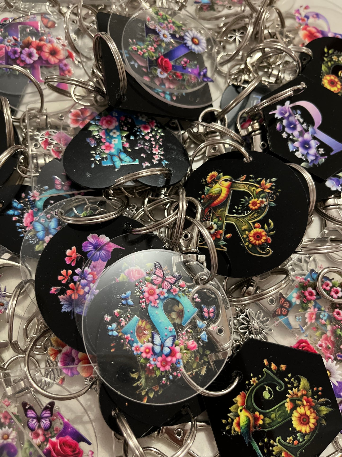 Alphabet keyrings