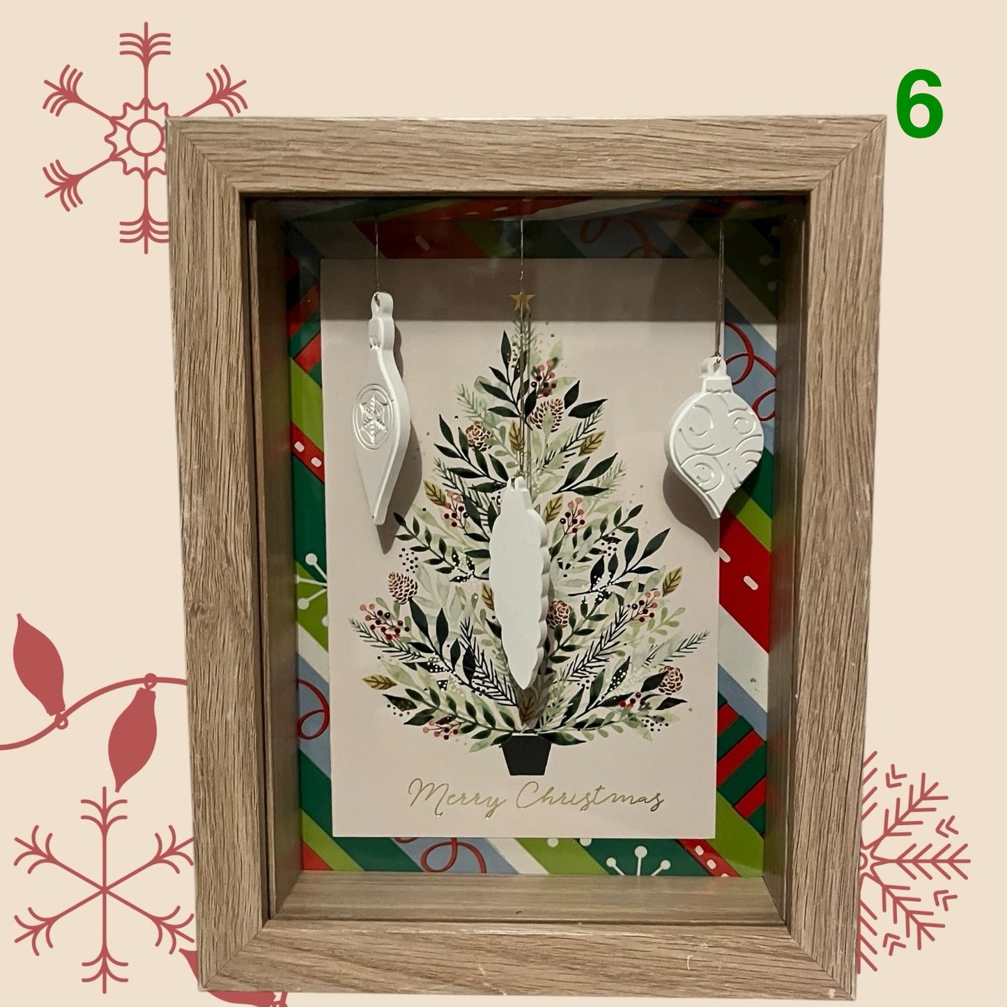 Christmas ornament shadowbox