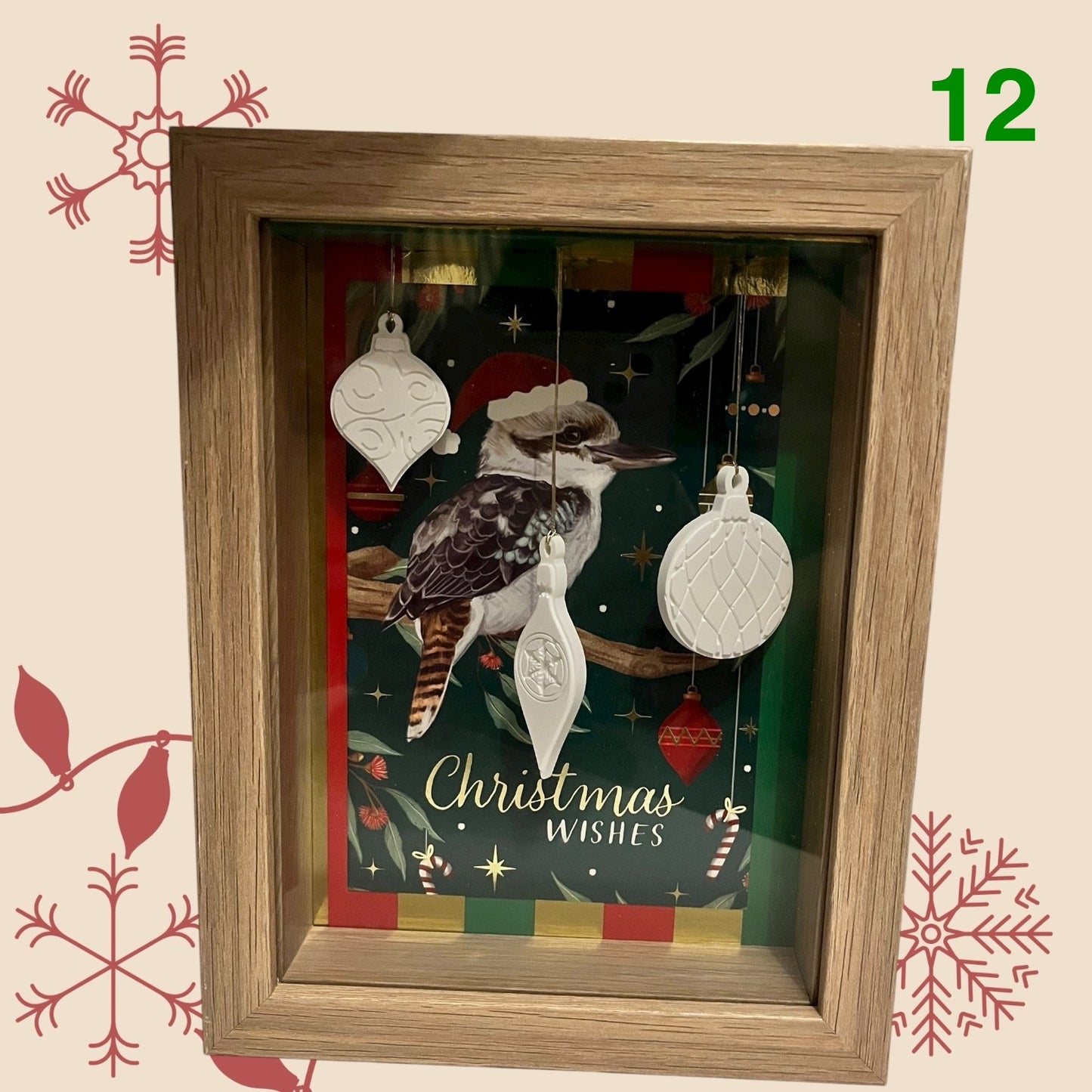 Christmas ornament shadowbox