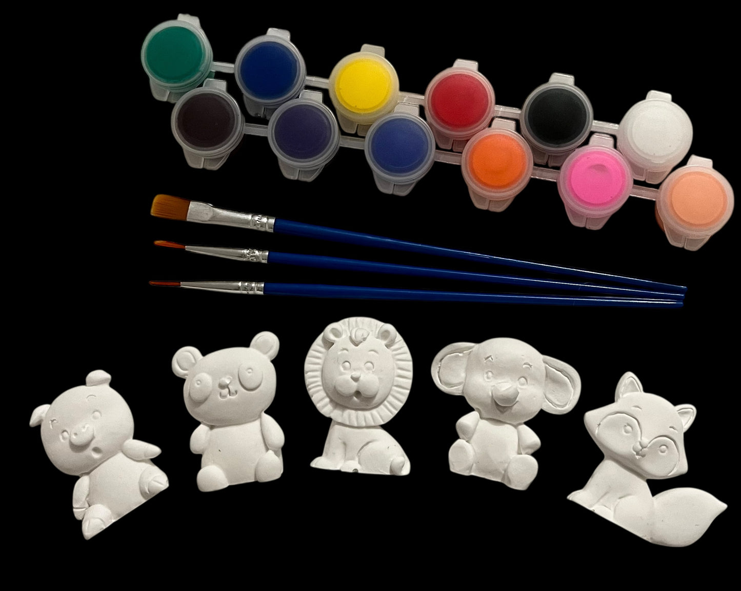 Plaster animals paint kit