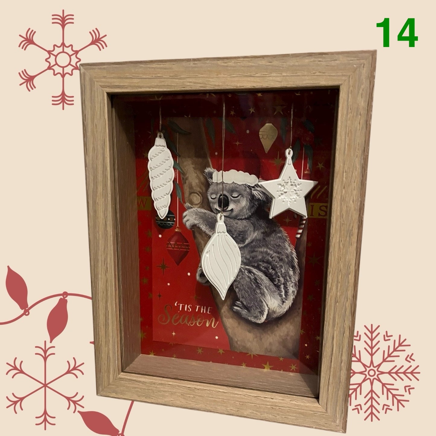 Christmas ornament shadowbox